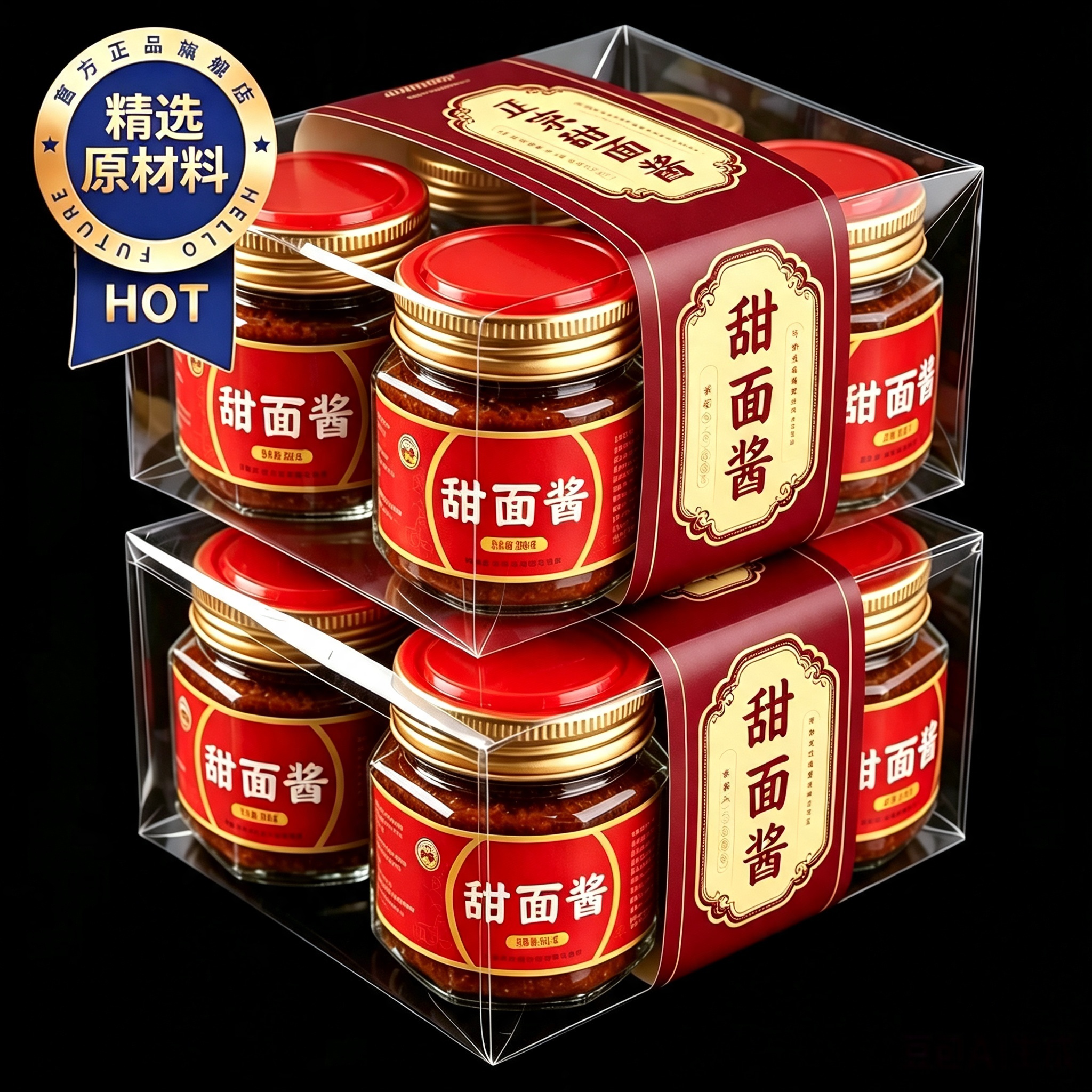 甜面酱瓶装家用炸酱面酱正宗北京烤鸭手抓饼批发商用调味品食用