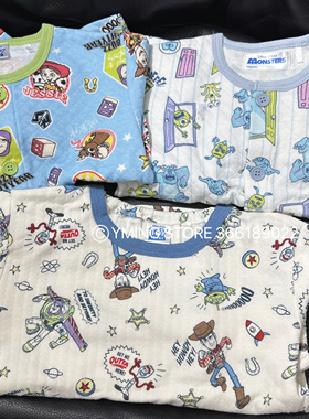 日单玩具总动员怪兽大学可爱儿童空气层睡衣 家居服套装