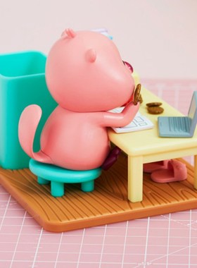 韩国直邮lopy可爱露比公仔日历台万年历笔筒生日礼物创意玩具