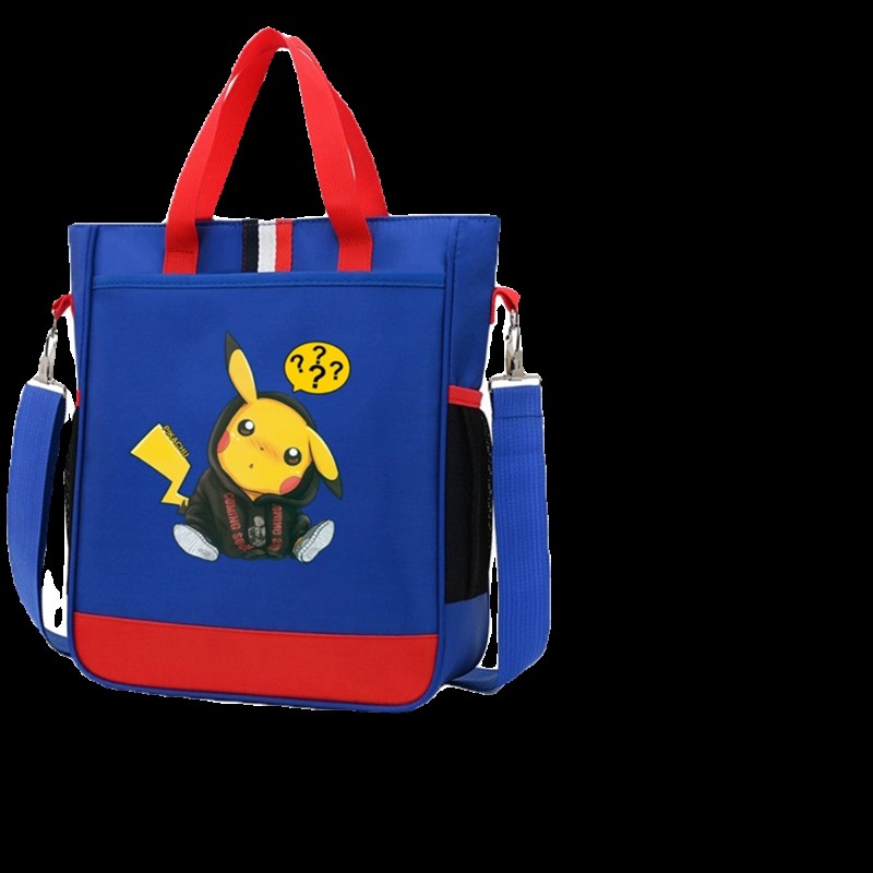 夜光龙学生手提袋拎书袋小学生帆布袋男孩女童作业文件袋补习袋大