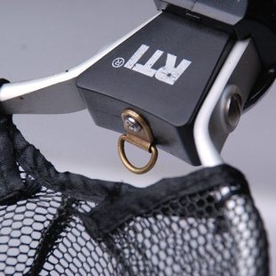 RTI渔具 筏钓抄网1.6米铝合金伸缩定位折叠筏钓涂胶挂胶抄网