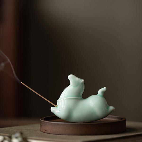 创意香薰炉陶瓷马到成功香炉香座线香插茶道茶室客厅家用香道摆件,家居饰品,香托/香盘/香座/香插,淘宝优惠券,粉丝福利购,淘宝优惠卷