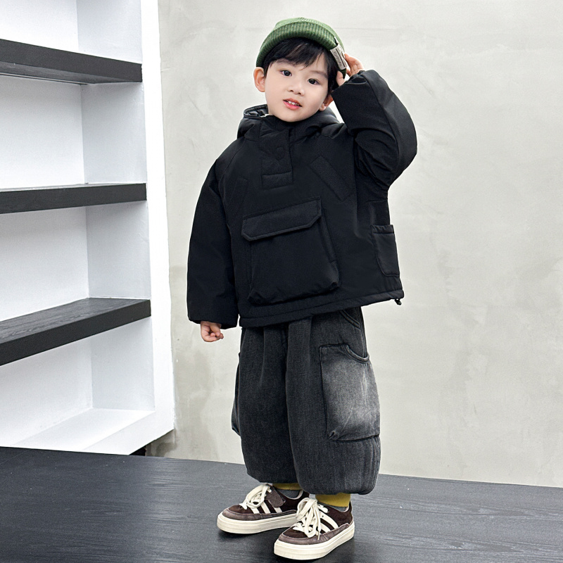 男童机能连帽棉服款儿童冬季保暖