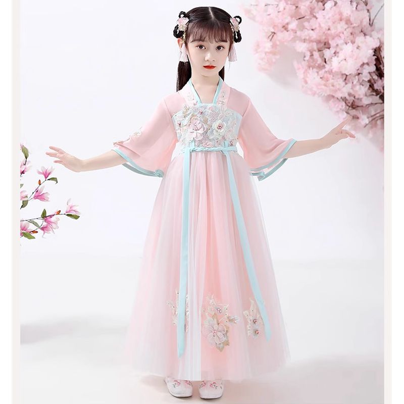 女童汉服2025儿童中国风唐装古装
