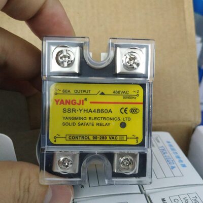 阳继YANGJI 单相交流固态继电器 YHA4860A (负载480V 60A)