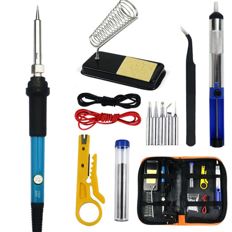 便携式电烙铁工具套装 助焊万用表五金DIY组合维修家用组合工具包