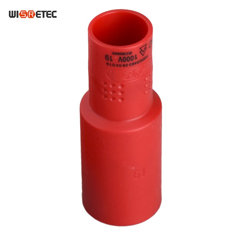 台湾原产1000V耐高压3/8绝缘加长六角套筒头扳手 8-19MM电工工具