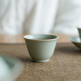 小茶杯手工陶瓷功夫品茗茶杯泡茶碗主人单杯家用茶盏 宋青