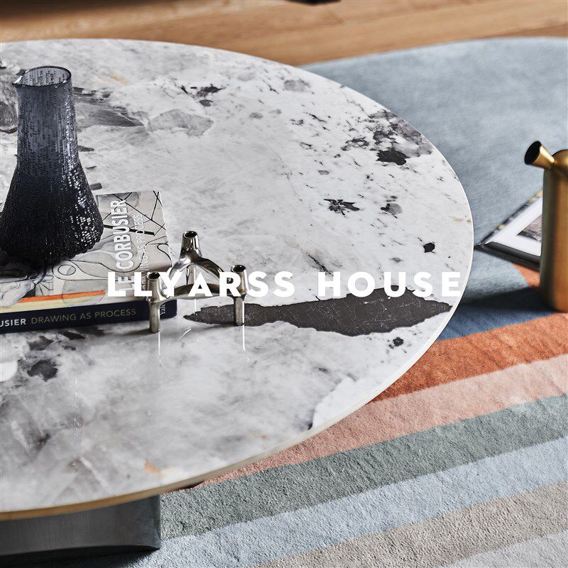 LLYARSS利亚斯/圆形茶几/意式极简/110厘米/岩板/MD