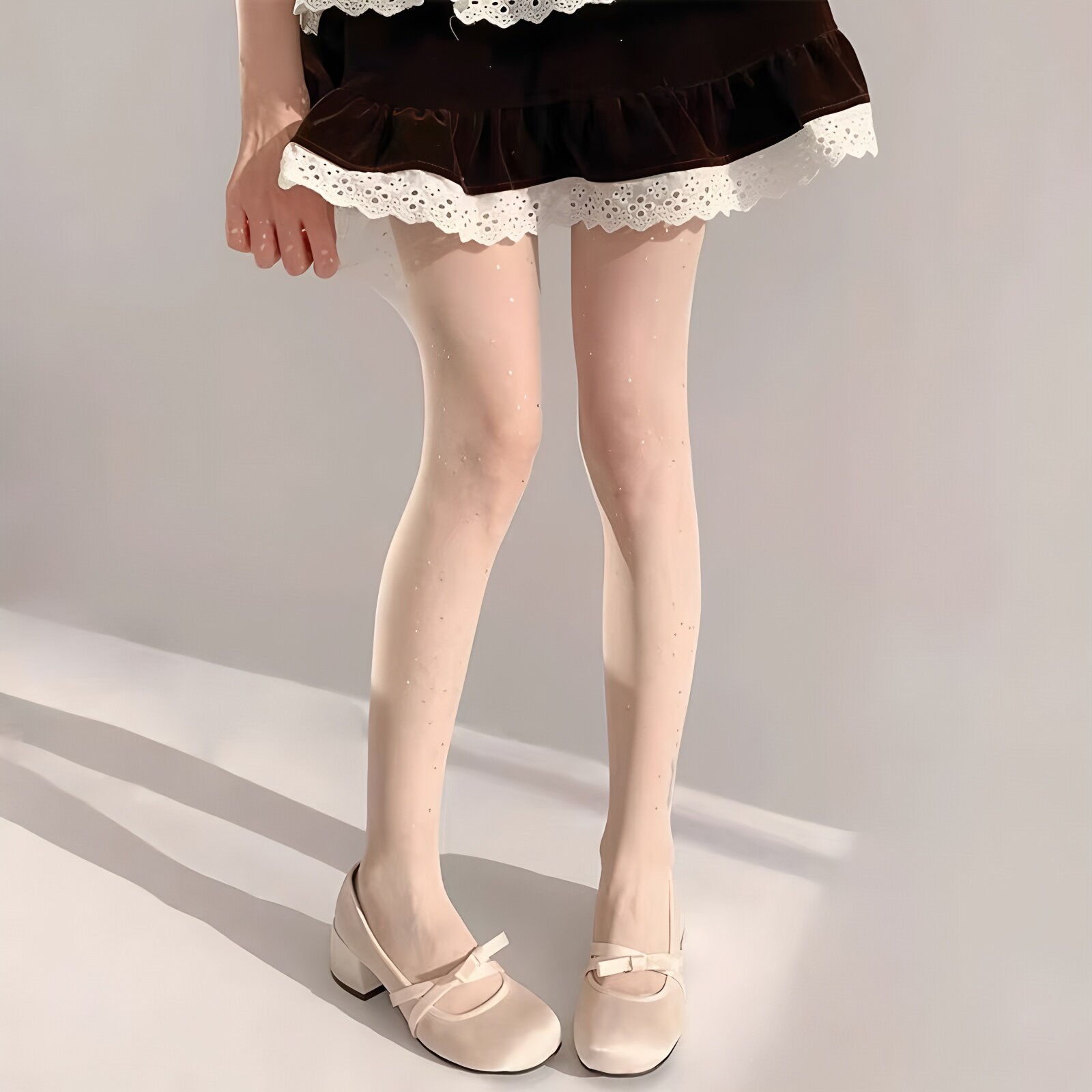 【双层光腿神器】黑丝袜薄款春秋冬季加厚打底裤加绒假透肉连裤袜