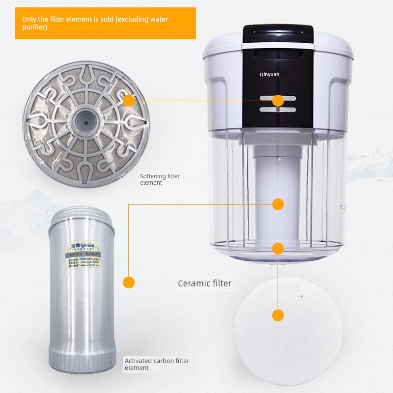 适用沁/园净水器QY98-1HA1H12AH-12A净水桶滤芯送滤布