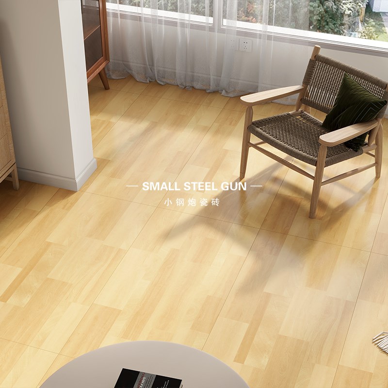 法式长条形奶油复古600x1200木纹砖客餐厅卧室阳台地砖名宿用瓷砖