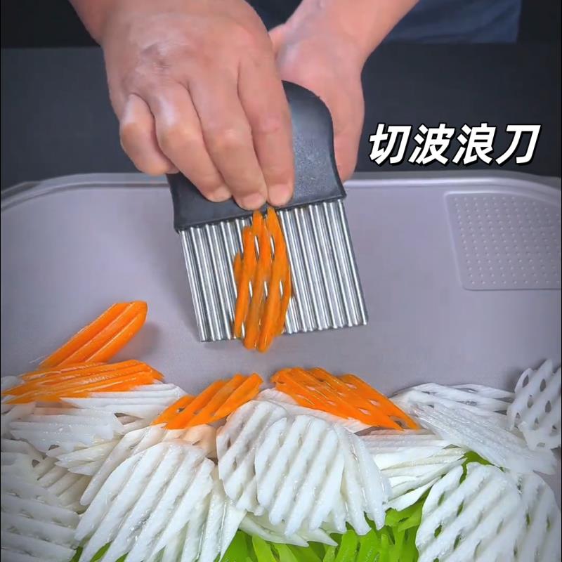 土豆狼牙波纹刀厨房家用切