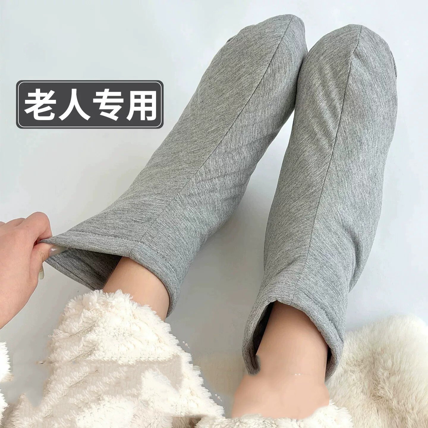 中医养生棉花袜子女睡觉穿加厚老人宽松口不勒脚居家防寒睡眠袜