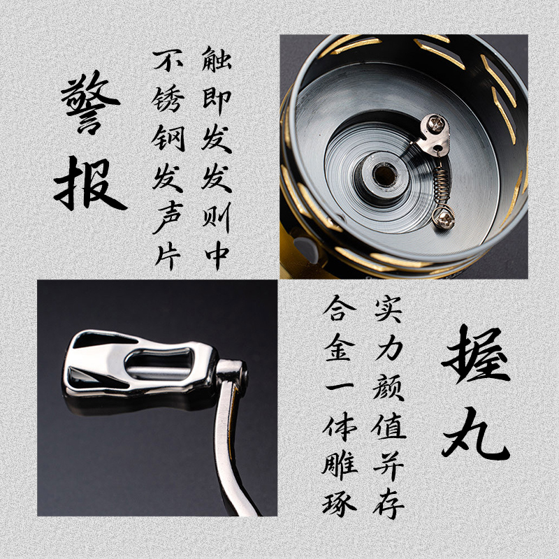 达瓦全金属路亚轮远投筏钓海钓矶钓纺车渔轮全金属双摇臂钓鱼轮子