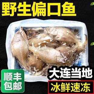 大连本地冰鲜速冻偏口鱼鼓眼鱼冷冻鲽鱼豆鼓鱼比目鱼野生平鱼牙片