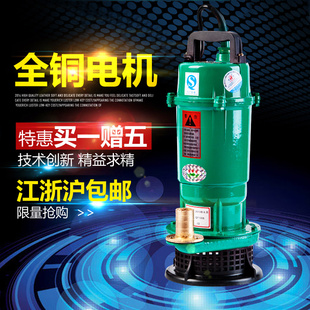 农用水泵一寸 370W750W家用潜水泵 小型井水 抽水泵 220V 抽水机