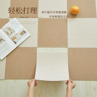 拼接地垫卧室女孩全铺主卧床边毯客厅地毯可裁剪毛绒地垫家用毯子