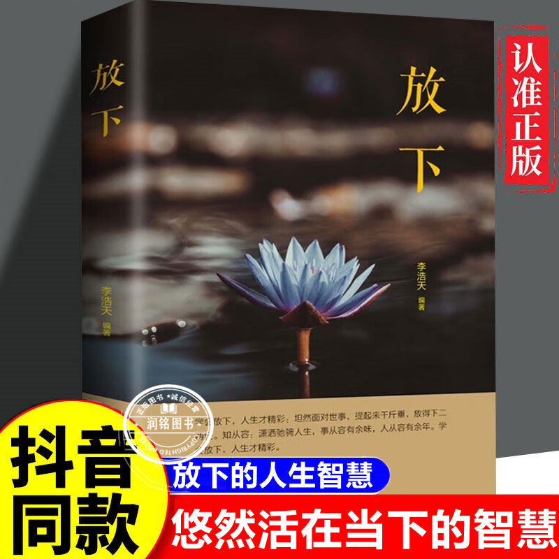 放下 书籍人生哲学智慧读物学会放下人生才精彩情绪控制方法心态调整人生没什么放不下青春成功励志书籍修身养性心灵治愈正版