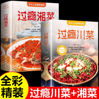 川菜谱家常菜大全 过瘾湘菜谱家常菜食谱正版书籍一本就够一看就会的百姓最爱吃的家常菜详细食物学做菜名菜做法新手家用烹饪