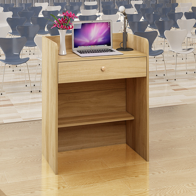 演讲台现代简约咨客台导购台教室讲台桌司仪台发言台简易迎宾台桌