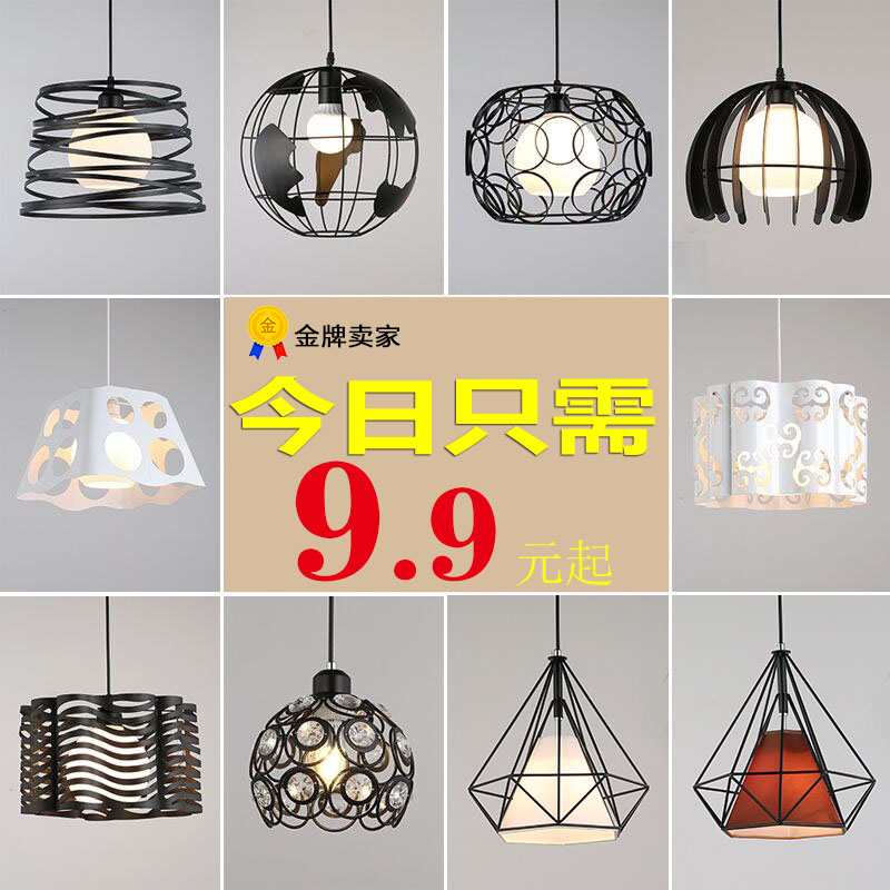 餐厅吊灯三头创意个性单头餐厅灯工业风现代简约过道吧台餐吊灯具