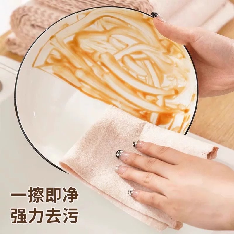 家用丝瓜抹布加厚洗碗布洗车吸油易清洗植物纤维百洁布