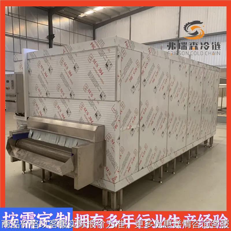 预制菜预冷机 速冻玉米粒加工流水线 冰激凌速冻隧道设备