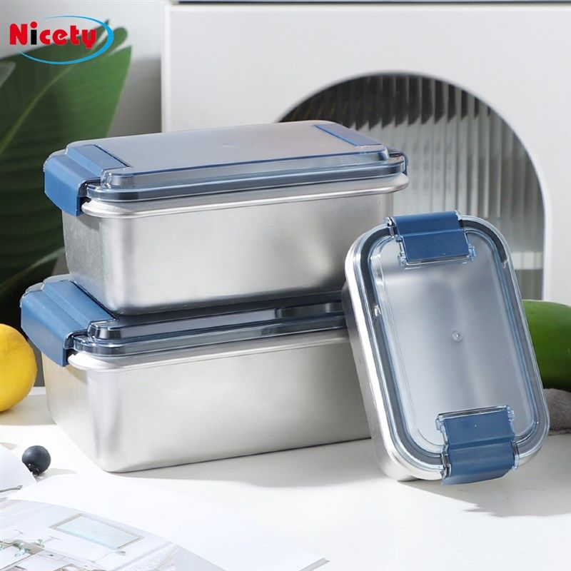 饭盒微波炉不锈钢保鲜盒316食品级透明盖食品收纳密封可透视,收纳整理,食物收纳盒,淘宝优惠券,粉丝福利购,淘宝优惠卷