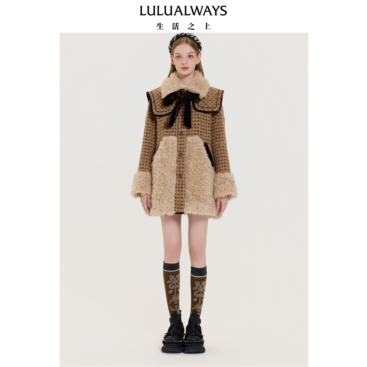 LULUALWAYS我爱露露2毛呢外套