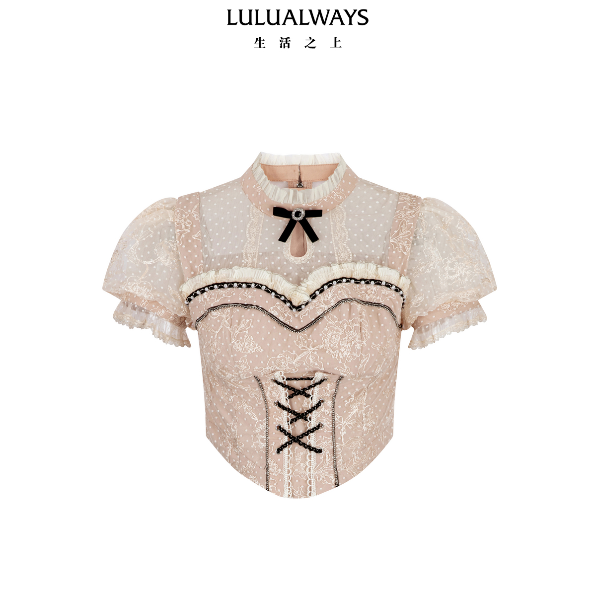 LULUALWAYS【商场同款】25秋季新款【白色恋人】甜美公主风上衣女