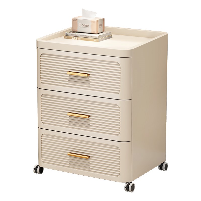 抽屉式收纳柜五斗柜塑料柜子储物柜置物带轮客厅家用多层床头零食