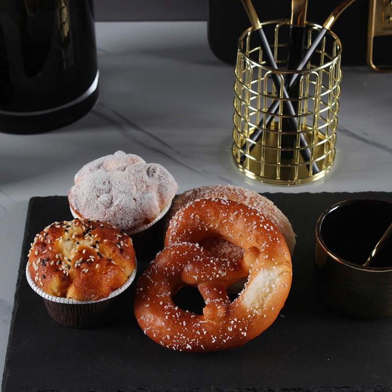 样板间厨房摆件软装橱柜展厅样板房陈设装饰品砧板道具仿真面包