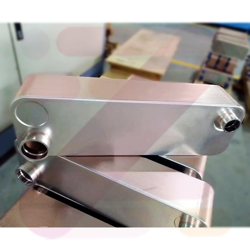 不锈钢钎焊板式换热器氟水空调冷凝蒸发冷热水交换器家用采暖用3P