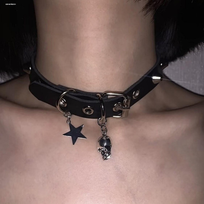 暗黑朋克骷髅choker摇滚y2k辣妹