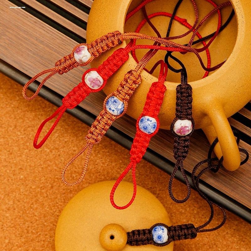 纯手工编织茶壶绳子紫砂壶盖绑壶