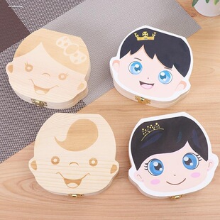 乳牙收纳盒女孩儿童牙齿男孩存纪念品diy收藏换掉牙装的小盒子放