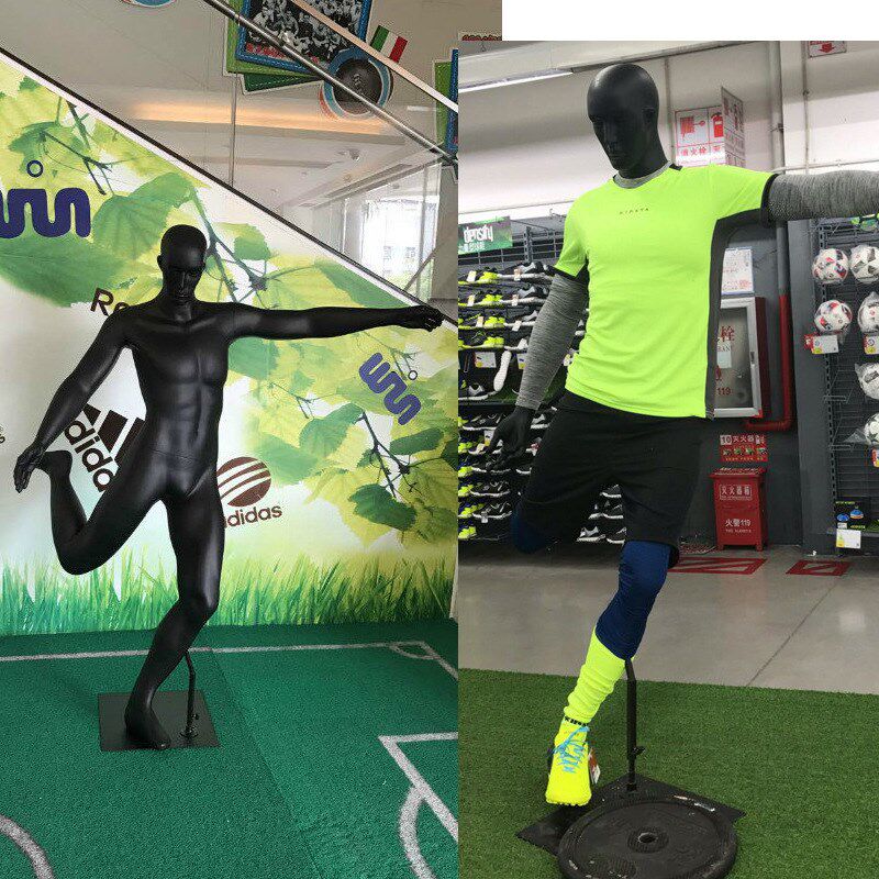 运动模特 高档男模特道具全身 成人踢球运动模特道具