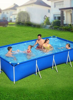 bestway56405家用超大号成人游泳池大型支架戏水池户外加厚养鱼池