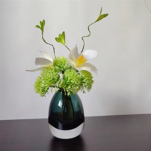 M239 清新白绿餐桌花束仿真花束餐桌台商务摆件售楼处样板间