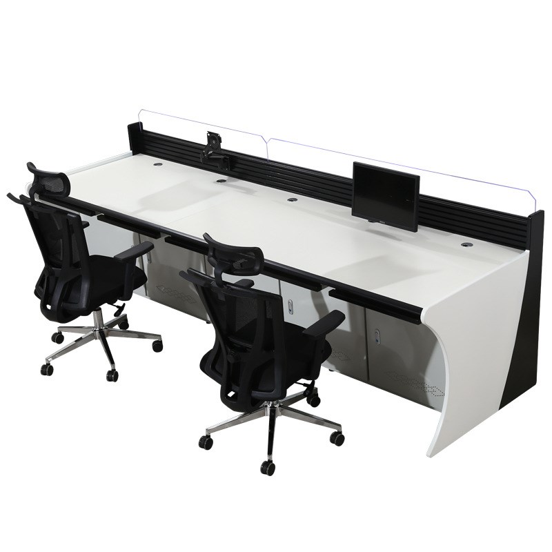 豪华双联三联视频监控操作台监控指挥中心办公桌控制台调度控制台