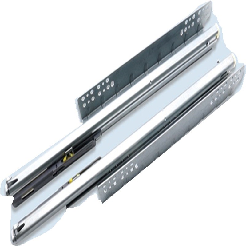 SH-ABC广东星徽V6款三节托底隐藏式滑轨阻尼导轨抽屉轨道海帝寺款