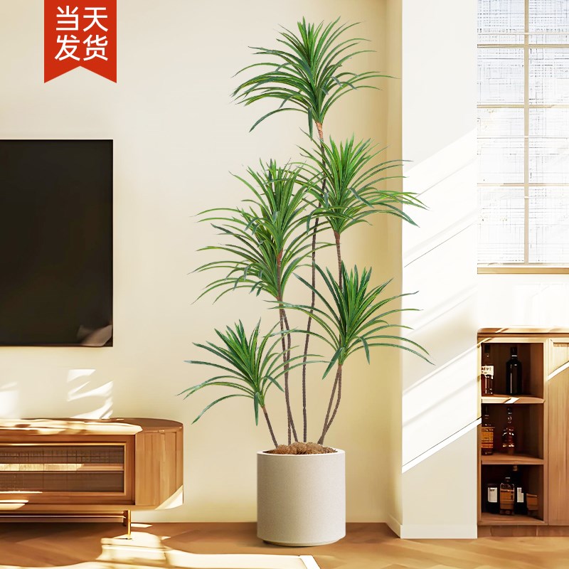 仿真绿植线铁室内客厅电视柜落地摆件盆栽装饰高级感仿生植物假树图片