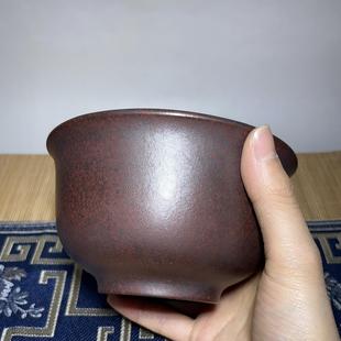 超大容量430毫升 杯 紫砂茶碗杯大口径主人杯 纯手工简约大气素款