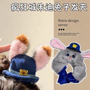 疯狂动物城毛绒2025超火发圈发饰独特漂亮尼克狐朱迪发圈发夹新款