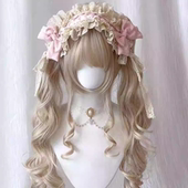 甜美蕾丝Lolita蝴蝶结发夹可爱洛丽塔芭蕾风发带蝴蝶结发带发箍