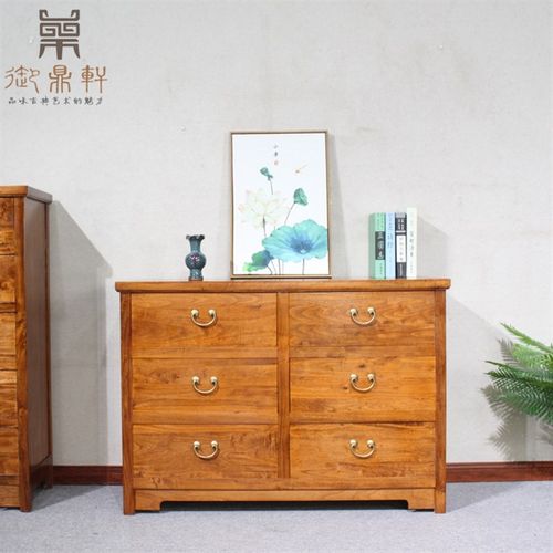新古典中式复古五六斗橱柜香樟实木储物收纳客厅卧室玄关隔断装饰
