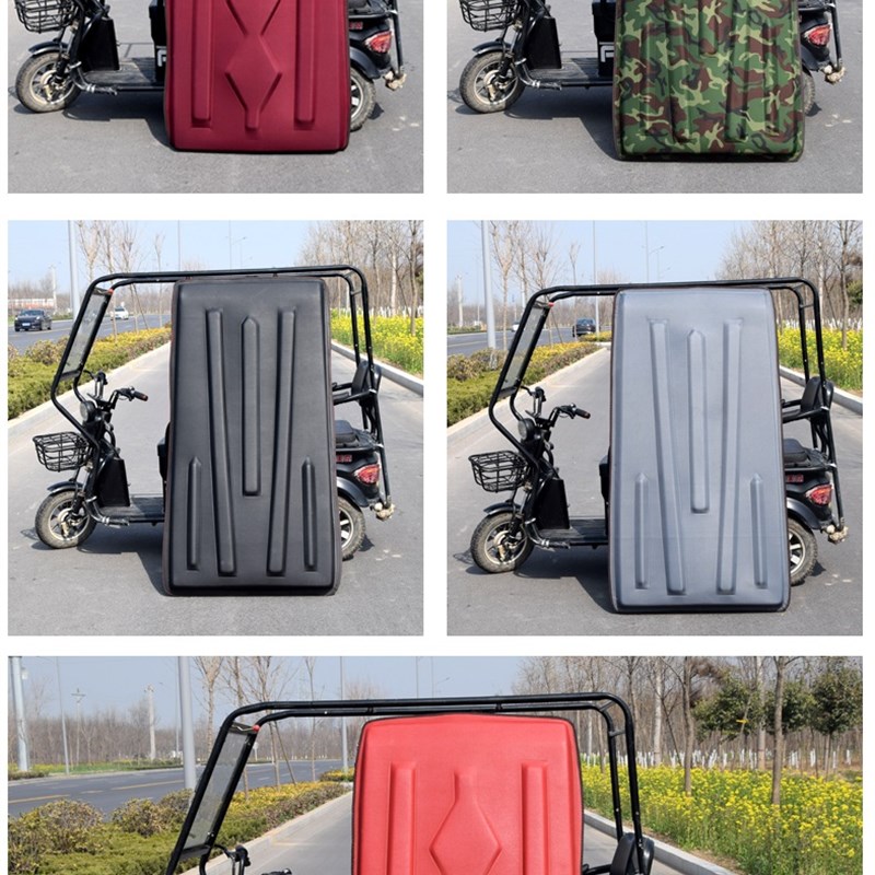 电动三轮车雨棚挡风篷休闲车软顶盖复合皮革软顶电瓶车软顶篷顶盖