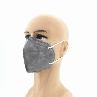 兆滨N9级灰色一次性折叠防尘口罩熔喷布防粉尘加厚透气雾霾M