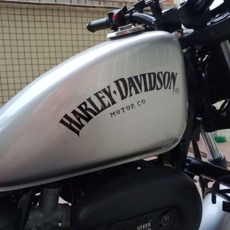 哈雷摩托车油箱贴花贴纸防水款印第安纳反光车贴扇形哈雷883贴标